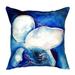 Betsy Drake Interiors Jellyfish Indoor/Outdoor Throw Pillow