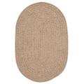 Colonial Mills 6 x 9 Brown Oval Handmade Braided Area Throw Rug