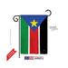 Breeze Decor 58296 South Sudan 2-Sided Impression Garden Flag - 13 x 18.5 in.