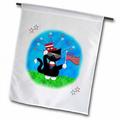 3dRose Cute and Patriotic Tuxedo Cat 4th of July Polyester 1 6 x 1 Garden Flag