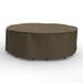 Budge L Black and Tan Patio Oval Table/Chairs Cover StormBlockâ„¢ Hillside