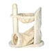 TRIXIE Baza Gandia Plush 26.8 Cat Tree with Sisal Scratching Post-Hammock & Tunnel Cream