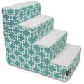 Majestic Pet Links Pet Stairs 4 Steps Teal Machine Washable Removable Cover 24 x 16 x 20