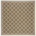 SAFAVIEH Beach House Nima Trellis Indoor/Outdoor Area Rug Beige/Cream 6 7 x 6 7 Square