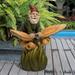 Design Toscano On a Butterfly s Back Garden Gnome Statue