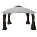 Garden Winds Replacement Canopy Top Cover for the Allen Roth 10 x 12 Gazebo - Slate Gray