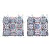 Arden Selections Outdoor Wicker Chair Cushion 2 pack 20 x 18 Tufted Plush Cushion for Wicker and Rocking Chairs 18 x 20 Clark Blue