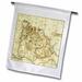 3dRose Ancient Fantasy Map - Garden Flag 12 by 18-inch