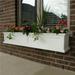 Mayne Fairfield 60 x 11 x 10.8 Rectangle White Self-Watering Polyethylene Window Box Planter