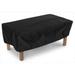 KoverRoos 79327 Weathermax Ottoman-Small Table Cover Black - 42 L x 30 W x 15 H in.