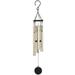 Gold Faceted Metallic Aluminum Wind Chime Outdoor Garden Windchimes 35 Inch New