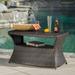 Amarelle Outdoor Wicker Side Table Multibrown