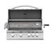 Summerset Sizzler 32-Inch 4-Burner Built-In Natural Gas Grill With Rear Infrared Burner - SIZ32-NG