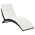 vidaXL Patio Lounge Chair Outdoor Chair Folding Sunlounger Sunbed Poly Rattan