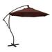 California Umbrella 9 Ft. Octagonal Aluminum Cantilever Patio Umbrella W/ Crank Lift & Aluminum Ribs - Bronze Frame / Sunbrella Canvas Henna Canopy