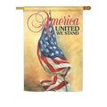 Breeze Decor H111061-BO America United Americana Patriotic Impressions Decorative Vertical 28 x 40
