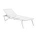 Compamia Pacific Chaise Lounge with White Sling in White