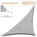 Sunshades Depot 11 x 16 x 19.4 Sun Shade Sail Right Triangle Permeable Canopy Light Gray Custom Size Available Commercial Standard