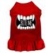 Mirage Pet Bite Me Screen Print Dog Dress Red Sm