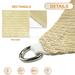 Sunshades Depot 21 x 23 Sun Shade Sail Rectangle Permeable Canopy Beige Custom Size Available Commercial Standard