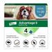 Advantage II Vet-Recommended Flea Prevention for Medium Dogs 11-20 lbs 4-Monthly Treatments