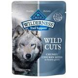 Blue Buffalo Wilderness Trail Toppers Wild Cuts High Protein Grain Free Natural Wet Dog Food Chunky Chicken Bites in Hearty Gravy 3-oz pouch (pack of 24)