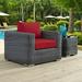 Modway Summon Outdoor Patio Fabric SunbrellaÂ® Armchair Multiple Colors