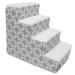 Majestic Pet Links Pet Stairs 4 Steps Gray Machine Washable Removable Cover 24 x 16 x 20