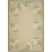 SAFAVIEH Courtyard Martin Floral Indoor/Outdoor Area Rug Cream/Green 8 x 11