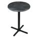 Round Dining Table in Black Steel (36 in. Dia. x 36 in. H (49 lbs.))