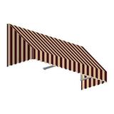 Awntech EF23-US-5BT 5.38 ft. San Francisco Window & Entry Awning Burgundy & Tan - 24 x 36 in.