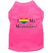 Mirage Pet I Heart my Mommies Screen Print Dog Shirt Bright Pink Sm