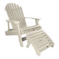 Highwood 2pc King Hamilton Folding & Reclining Adirondack Set with 1 Folding Adirondack Ottoman