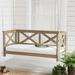 Mainstays Ella Rose 2-Person Cushioned Bench Porch Swing Gray