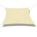 Sunshades Depot 16 x 17 180GSM Sun Shade Sail Rectangle Permeable Canopy Tan Beige Customize Size Available Commercial For Patio Garden Preschool Kindergarten Playground Outdoor Facility Activities