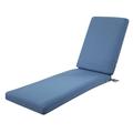 Classic Accessories Ravenna Water-Resistant Patio Chaise Lounge Cushion 72 x 21 x 3 inch Empire Blue