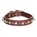 Black Signature Leather Spike and Stud Dog Collar -Size 26