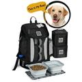 Mobile Dog Gear Drop Bottom Weekender Backpack Black