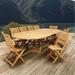 International Home Amazonia Teak 11 Piece Extendable Patio Dining Set