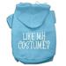 Mirage Pet Products Like my costume? Screen Print Pet Hoodies Baby Blue Size XL