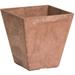 Novelty Manufacturing 243548 12 in. Ella Square Planter Rust - Pack of 5