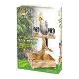 Penn-Plax Bird-Life Natural Wood Tree Perch for Small and Medium Birds Brown