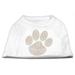 Orange Paw Rhinestud Shirts White XS (8)