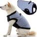 Gooby Fashion Vest - Gray X-Large - Quilted Bomber Jacket with Leash Attachment and Pain-Free Zipper Guard for Dogs - Water Resistant with Stretchable Knitted Bottom for Indoor and Outdoor Use