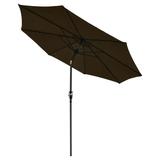 Yescom 9ft UV 30+ Aluminum Outdoor Patio Umbrella with Crank & Tilt 8 Ribs Air-vented for Garden Table Market Yard