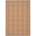 SAFAVIEH Courtyard Chao Geometric Indoor/Outdoor Area Rug 2 7 x 5 Rust/Sand