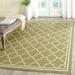 SAFAVIEH Courtyard Alina Geometric Indoor/Outdoor Area Rug 8 x 11 Green/Beige