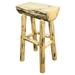 Montana Woodworks Montana 30 in. Indoor / Outdoor Half Log Bar Stool