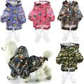 Dog RainCoat Hooded WATERPROOF Rain Coat Jacket Rainwear For SMALL Pet Cat