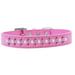 Mirage Pet Sprinkles Dog Collar Pearl and Bright Pink Crystals Size 14 Bright Pink